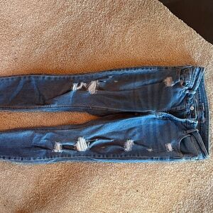 Old Navy Ripped Blue Skinny Jeans